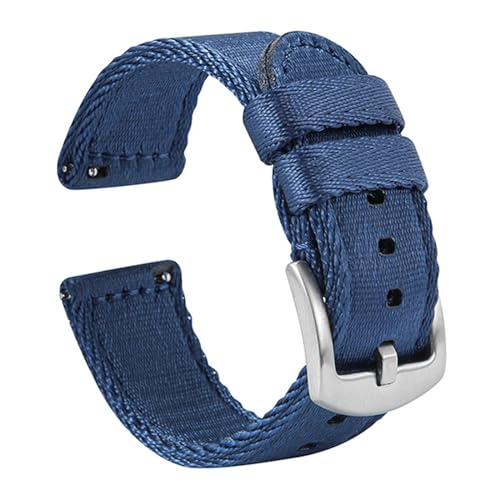 KemEng 20/22mm Nylon Uhrengurt Sport Ersatzband Armband, Blau 1, 22mm von KemEng