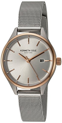 Kenneth Cole Damen Analog Japanisch Quarz Uhr mit Edelstahl Armband 10030840 von Kenneth Cole New York