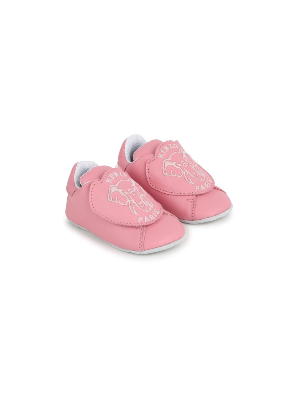 Kenzo Kids Slipper mit Klettverschluss - Rosa von Kenzo Kids