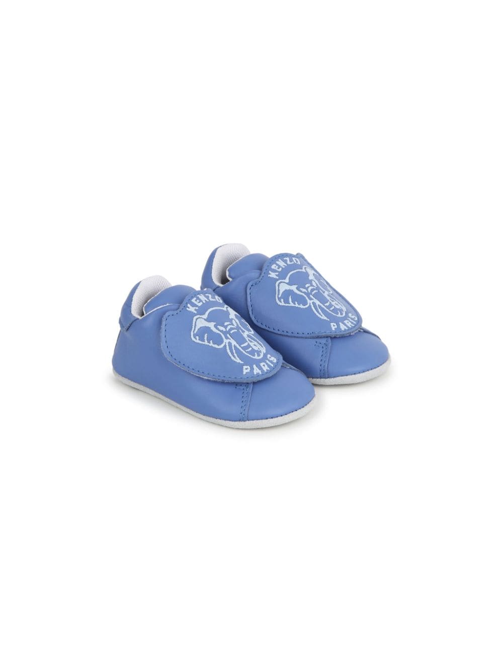 Kenzo Kids Slipper mit Logo-Print - Blau von Kenzo Kids