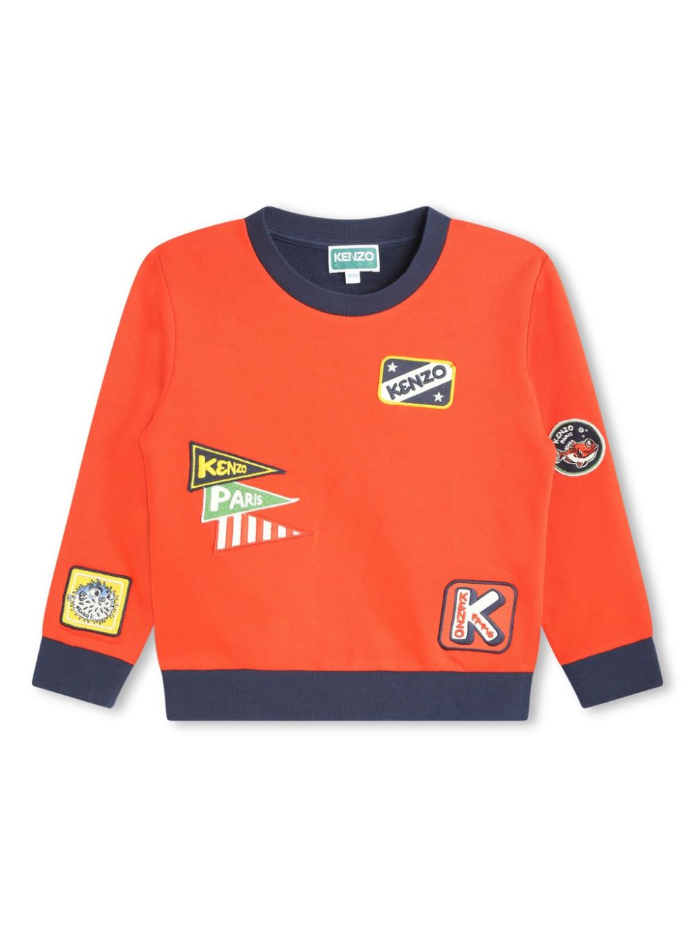 Kenzo Kids Sweatshirt mit Logo-Print - Rot von Kenzo Kids