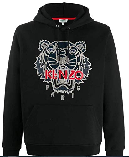 Kenzo Herren Kapuzenpullover Hoodie Tiger Schwarz (M) von Kenzo