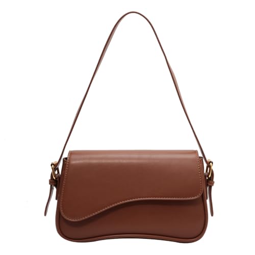 Kexpery PU Leder Unterarmtasche Schnalle Klappe Schultertasche Trendy Achsel Hobo Bag Frauen Satchel Tote Bag Pendler Bag, braun, 290.00x130.00x60.00mm/11.42x5.12x2.36inch Kexpery PU Leder Unterarmtasche Schnalle Klappe Schultertasche Trendy Achsel Hobo Bag Frauen Satchel Tote Bag Pendler Bag, braun, 290.00x130.00x60.00mm/11.42x5.12x2.36inch von Kexpery