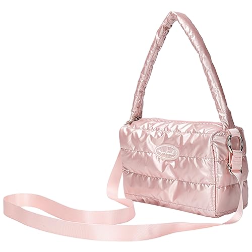 Kexpery Umhängetasche mit Reißverschluss, Griff oben, Schultertasche mit verstellbarem Schultergurt, Damen-Crossbody-Handtasche, Clutch-Tasche, Handtaschen für Damen (Rosa) von Kexpery