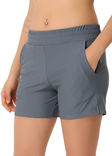 Kfnire Badeshorts Damen Badehose Hohe Taille Bauchkontrolle Schwimmhose Einstellbar Seitliche Krawatte Schnell Trocknend Badeshorts für Damen von Kfnire