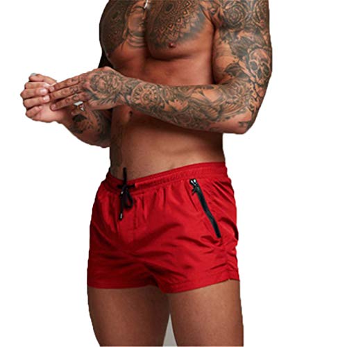 Kfnire Herren-Shorts, Badehose schnell trocknend Strand surfen Running Baden Shorts Boxer Unterhose (EU S =Tag M, A #03) von Kfnire