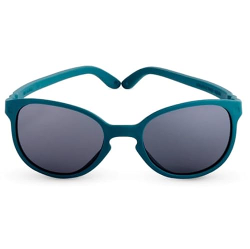 Ki ET LA Unisex-Kinder Gafa de Sol años Sonnenbrille Little Kids 1-2 Jahre Peacock Blue Wayfarer, Pfauengrün von Ki ET LA