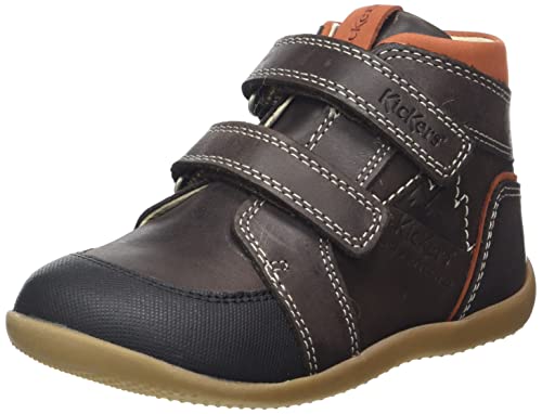 KICKERS Baby-Jungen BIKRO Mountain Oxford-Schuh, Marron Fonce ORANGE, 26 EU von Kickers