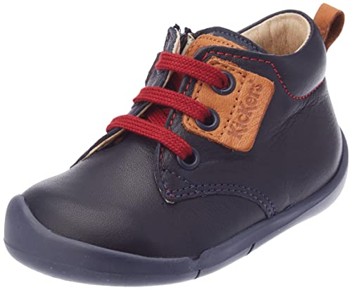 KICKERS Baby-Jungen WAZZAP Oxford-Schuh, Marine Camel, 18 EU von Kickers