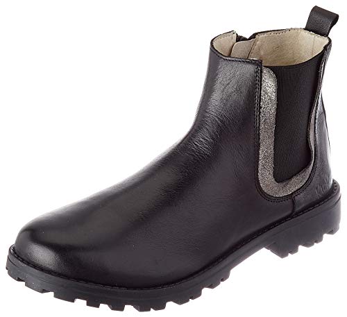 KICKERS Damen Grooky Stiefelette, SCHWARZES Silber, 36 EU von Kickers