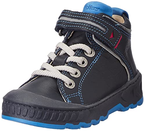 Kickers Baby-Jungen Kick Teen Sneaker, Marine, 24 EU von Kickers