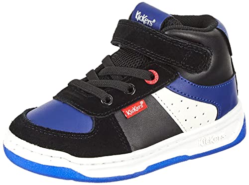 Kickers Baby-Jungen Kickalien Sneaker, Schwarz, Blau, Weiß, 22 EU von Kickers