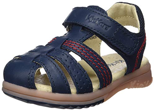 Kickers Baby Jungen Platinium Sandalen, Blau (Marine 10) von Kickers