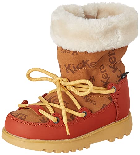 Kickers Baby-Mädchen Kickneosnow Kid Schneestiefel, Camel Rost, 25 EU von Kickers