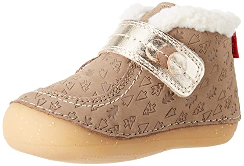 Kickers Baby-Mädchen So Schuss Oxford-Schuh, Taupe/Gold Fantasie, 18 EU von Kickers