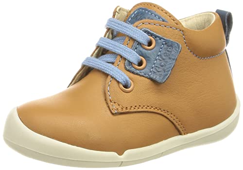 Kickers Baby-Jungen Wazzap Oxford-Schuh, Camel Blau, 19 EU von Kickers