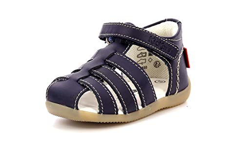 Kickers Unisex Baby Bigflo-2 Sandalen, Blau (Marine Foncé 103), 24 EU von Kickers