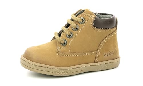 Kickers Unisex Baby Tackland Oxford-Schuh, Camel Braun, 18 EU von Kickers