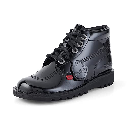 Kickers Unisex-Kinder Kick Hi Core Stiefel, Schwarz (PATENT Black), 39 EU von Kickers