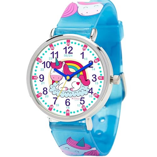 Kiddus Lernuhr für Kinder, Analoge Armbanduhr für Jungen und Mädchen ab 5 Jahren, 3ATM und 5ATM, Erste Uhr mit Stunden und Minuten, Lernspielzeug Geschenk für Kinder Kiddus Lernuhr für Kinder, Analoge Armbanduhr für Jungen und Mädchen ab 5 Jahren, 3ATM und 5ATM, Erste Uhr mit Stunden und Minuten, Lernspielzeug Geschenk für Kinder von Kiddus