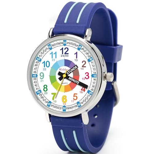 Kiddus Lernuhr für Kinder, Analoge Armbanduhr für Jungen und Mädchen ab 5 Jahren, 3ATM und 5ATM, Erste Uhr mit Stunden und Minuten, Lernspielzeug Geschenk für Kinder Kiddus Lernuhr für Kinder, Analoge Armbanduhr für Jungen und Mädchen ab 5 Jahren, 3ATM und 5ATM, Erste Uhr mit Stunden und Minuten, Lernspielzeug Geschenk für Kinder von Kiddus
