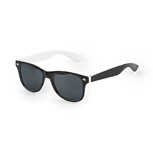 Kiddus POLARISIERTE Sonnenbrille für Jungen und Mädchen. Ab 6 Jahren. UV400 100% Schutz gegen Ultraviolette Sonnenstrahlen. Entworfen in Barcelona. Schwarzer Rahmen Weiße Brillenbügel von Kiddus