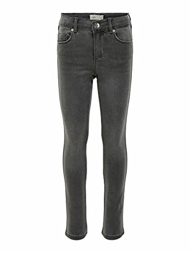 ONLY Mädchen Konroyal Life Reg Skinny Bj312 Noos Jeans, Dark Grey Denim, 128 EU von ONLY
