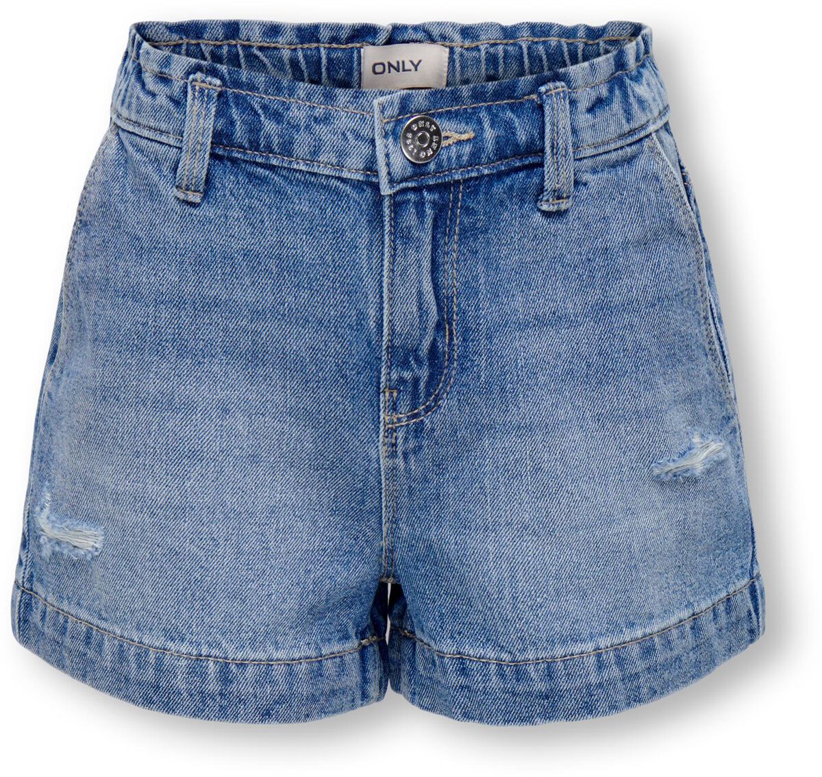 Kids ONLY Short - Kogolivia Loose S/S State Top - 128 bis 164 - für Damen - Größe 128 - blau von Kids ONLY