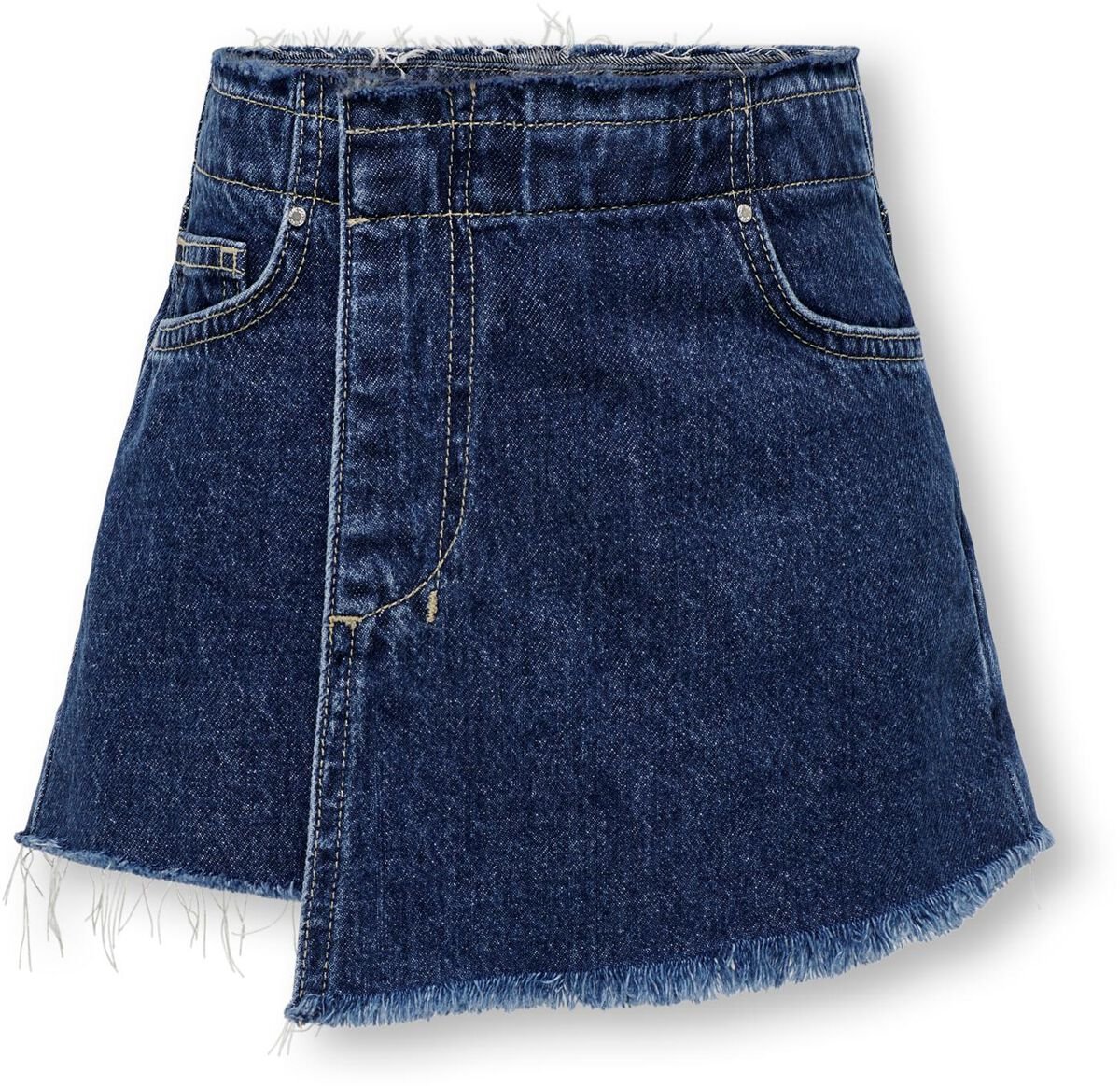 Kids ONLY Short - Kogviola RW WB DNM Skort - 128 bis 164 - für Mädchen - Größe 164 - dunkelblau von Kids ONLY