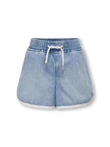 Kids Only Mädchen Jeans Shorts KOGPIERCE DNM Shorts, Größe:146, Farbe:Light Blue Denim von Kids Only