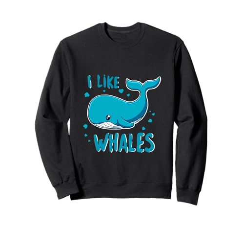 Niedliches Kinder-Wal-Design "I Like Whales" Walliebhaber Sweatshirt Niedliches Kinder-Wal-Design "I Like Whales" Walliebhaber Sweatshirt von Kids Whale Lovers Designs
