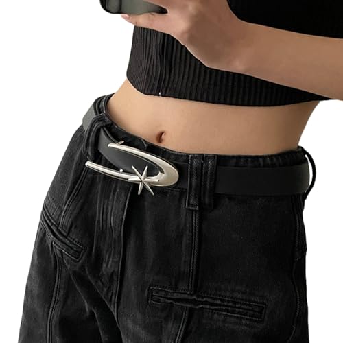 Einstellbare Legierung Stern Schnalle Dünne Taille Gürtel Vintage Gürtel Heiße Mädchen Frauen Taille Gürtel Für Mantel Röcke Jeans Pu Gürtel Frauen Pu Leder Gürtel Vintage Punk Frauen Taille Gürtel Pu von KieTeiiK