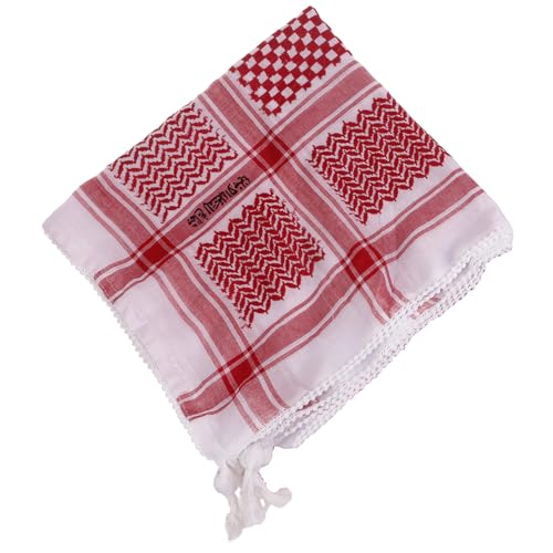 KieTeiiK Religiöses Arabisches Keffiyeh Kopftuch Für Erwachsene Turban Jacquard Muster Schal Outdoor Kopftuch Für Männer Tägliches Haar Accessoire Keffiyeh Kopftuch Männer Arabisches Shemagh Kopftuch von KieTeiiK