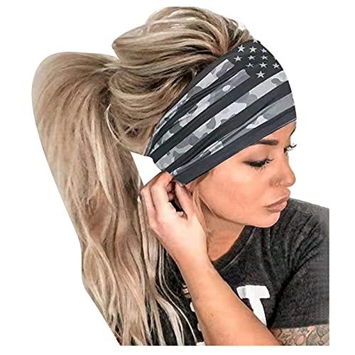 Laufstirnband Damen Run Bandana Women Wrap Headband Haarreif elastischer Haarreif Stirnband Schwarz Damen Schmuck (Black, One Size) von Kielsjajd