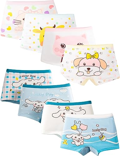 Kiench Mädchen Boxershorts Baumwolle Unterhosen Pantys 8er-Pack Treues Hündchen EU Größe 152-158/12-13 Jahre Etikett 3XL Kiench Mädchen Boxershorts Baumwolle Unterhosen Pantys 8er-Pack Treues Hündchen EU Größe 152-158/12-13 Jahre Etikett 3XL von Kiench