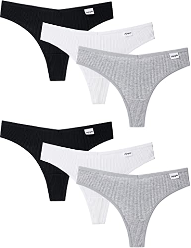 Kiench Teenager Mädchen Unterhosen Baumwolle Tanga 6er-Pack Grau & Weiß & Schwarz EU Größe 164-170/13-15 Jahre Etikett L Kiench Teenager Mädchen Unterhosen Baumwolle Tanga 6er-Pack Grau & Weiß & Schwarz EU Größe 164-170/13-15 Jahre Etikett L von Kiench