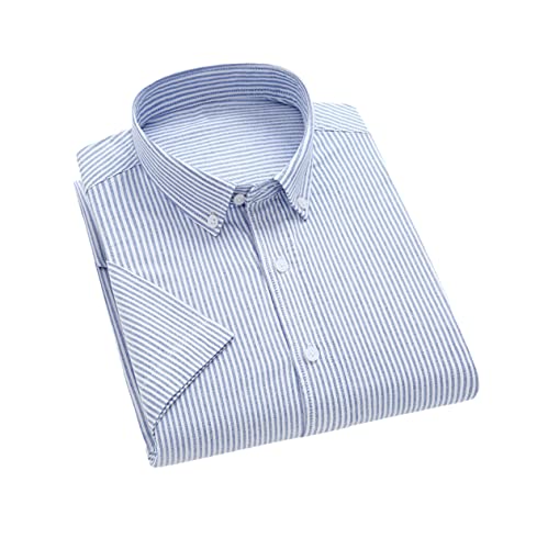 Kiioouu Herren Kurzarm Hemden Modell Baumwolle Oxford Freizeithemd einfarbig Sommer Alltag Slim Fit Herren Hemden, D707, 58 Kiioouu Herren Kurzarm Hemden Modell Baumwolle Oxford Freizeithemd einfarbig Sommer Alltag Slim Fit Herren Hemden, D707, 58 von Kiioouu