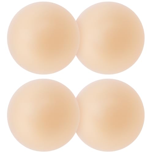 2 Paar Nippel Covers Ultra Dünne Silikon Nippelpads, Wiederverwendbar Nippelabdeckung, Selbstklebende Brustwarzen Abdeckungen, Unsichtbare Klebe BH Passen Alle Frauen von Kiiwah