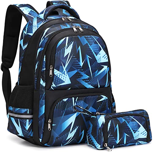 Kimwadalh Schulrucksack für Jungen Schultasche Mädchen Schulranzen-Set Kinderrucksäcke Büchertasche Teenager Mittelschule Grundschule Rucksack für Reisen Wandern Camping von Kimwadalh