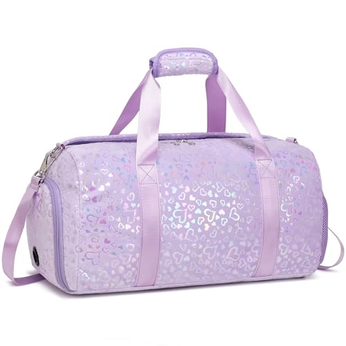 Plüsch Sporttasche für Kinder Mädchen Reisetaschen Kinder Mädchen Tanztasche Mädchen Schulsporttasche Kindertasche für Reisen Sport Gymnastik von Kimwadalh