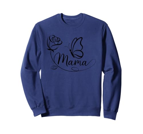 Schöne Mama Schmetterling Rose New Moms Geburtstag Muttertag Sweatshirt Schöne Mama Schmetterling Rose New Moms Geburtstag Muttertag Sweatshirt von Kindred Mama Apparel.USA