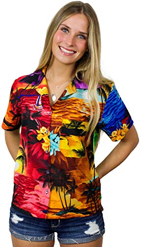 King Kameha Funky Hawaiibluse, Hawaiihemd, Kurzarm, Surf, Mondy Mix, M von King Kameha