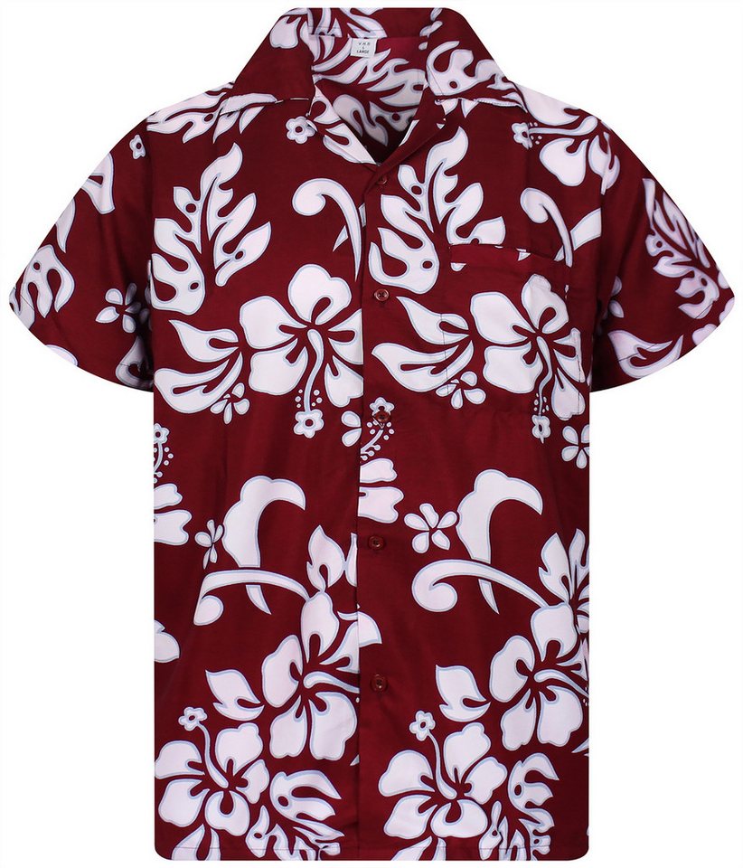 King Kameha Hawaiihemd Hibiscus Funky Hawaii-Hemd Herren Kurzarm Front-Tasche Stylish Unisex King Kameha Hawaiihemd Hibiscus Funky Hawaii-Hemd Herren Kurzarm Front-Tasche Stylish Unisex von King Kameha