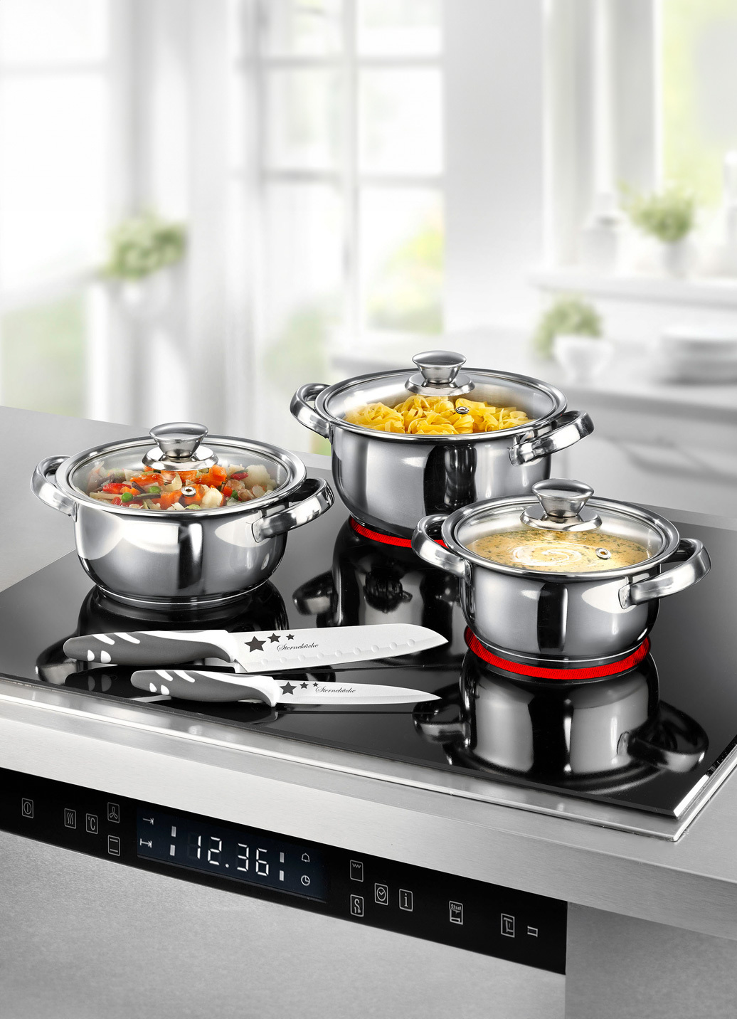 King Topf-Set, 8-teilig, Edelstahl King Topf-Set, 8-teilig, Edelstahl von King
