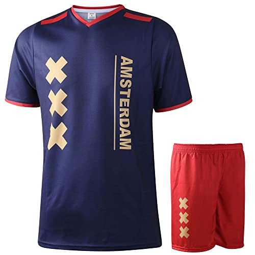 Mokum Trikot Set - Kinder und Erwachsenen - 2022-2023 - Jungen - Fußball Trikot - Fussball Geschenke - Sport t Shirt - Sportbekleidung - Größe L von Kingdo