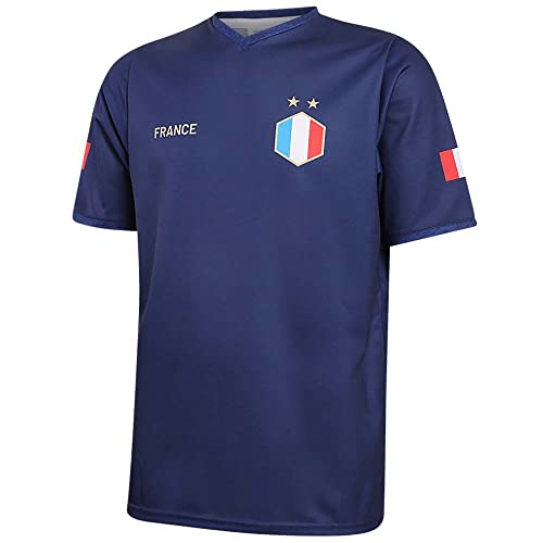 Frankreich Trikot Heim - 2022-2024 - Kinder und Erwachsene - Jungen - Fußball Trikot - Fussball Geschenke - Sport t Shirt - Sportbekleidung - Größe 152 von Kingdo