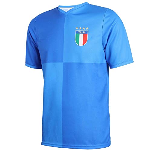 Italien Trikot Heim - Kinder und Erwachsene - Jungen - Fußball Trikot - Fussball Geschenke - Sport t Shirt - Sportbekleidung - Größe 152 von Kingdo