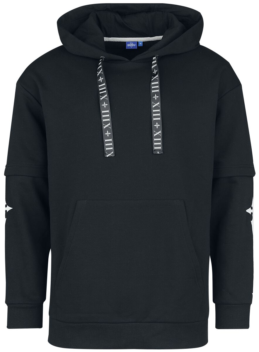 Kingdom Hearts Organisation XIII Kapuzenpullover schwarz anthrazit in L von Kingdom Hearts