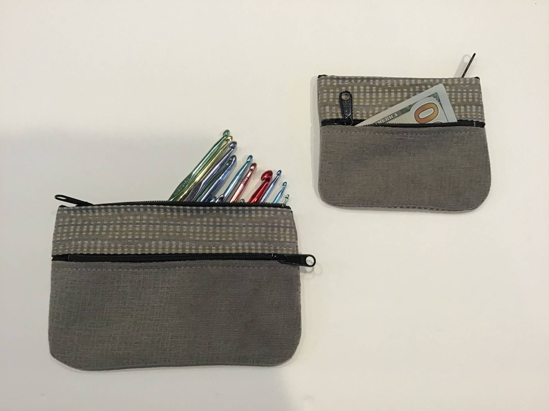 Clutch, Organizer, Kleine Geldbörse, Stricknadel Etui, Kreuzstich, Häkelnadel Clutch, Organizer, Kleine Geldbörse, Stricknadel Etui, Kreuzstich, Häkelnadel von KingfisherBags