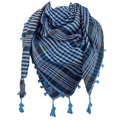 Kingke Keffiyeh Tacticals Wüstenschal Wickeltuch Shemagh Kopf Hals Arabischer Schal Unisex Arabischer Shemagh Keffiyeh Palästina Schal Baumwolle Shemagh Tacticals Wüstenschal Wickeltuch von Kingke